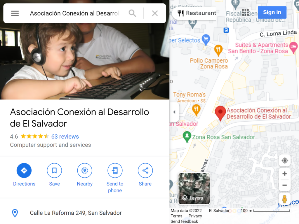 Ficha en Google My Business