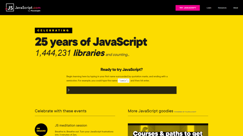 Sitio Web de JavaScript